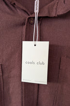 Cools Club Aries Shirt in Coffee Linen Size 14 BNWT RRP $129