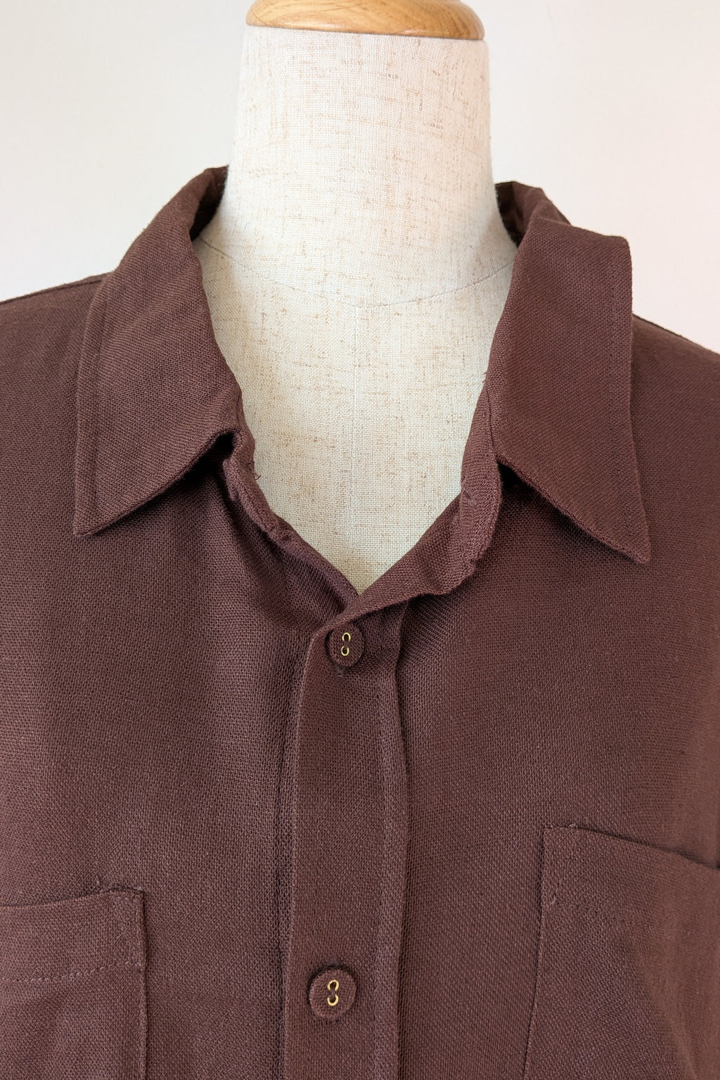 Cools Club Aries Shirt in Coffee Linen Size 14 BNWT RRP $129