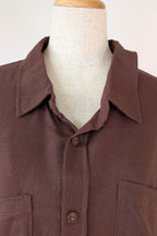 Cools Club Aries Shirt in Coffee Linen Size 14 BNWT RRP $129