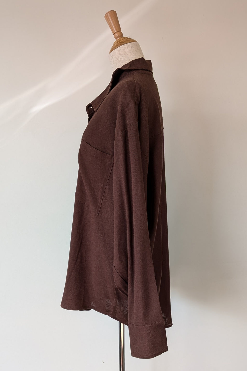 Cools Club Aries Shirt in Coffee Linen Size 14 BNWT RRP $129
