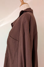 Cools Club Aries Shirt in Coffee Linen Size 14 BNWT RRP $129