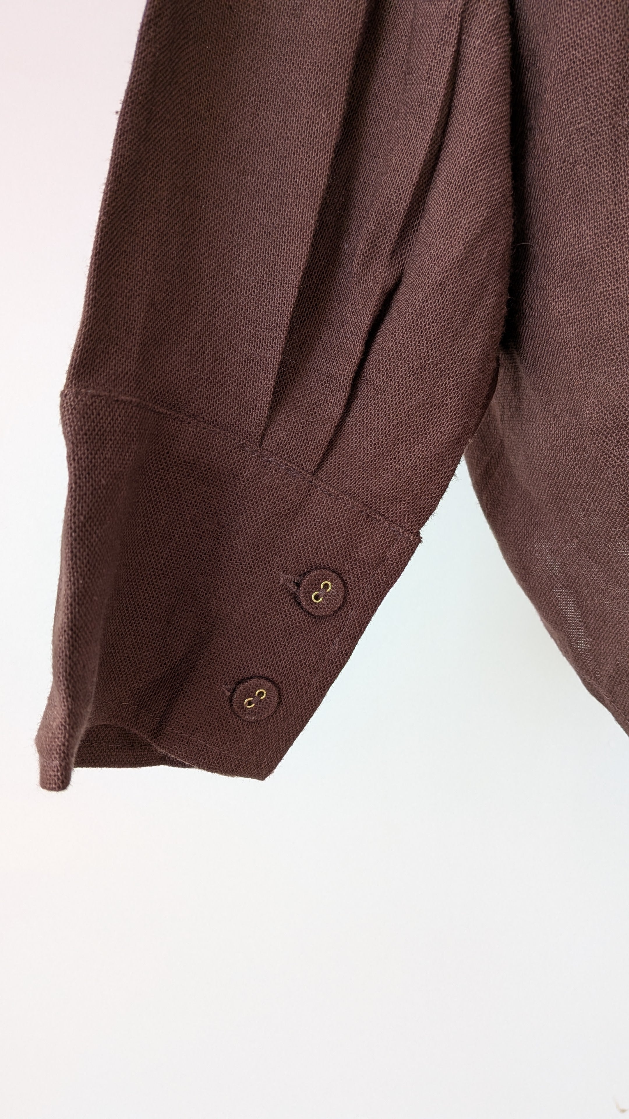 Cools Club Aries Shirt in Coffee Linen Size 14 BNWT RRP $129