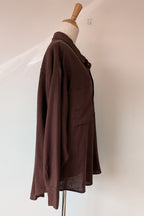 Cools Club Aries Shirt in Coffee Linen Size 14 BNWT RRP $129