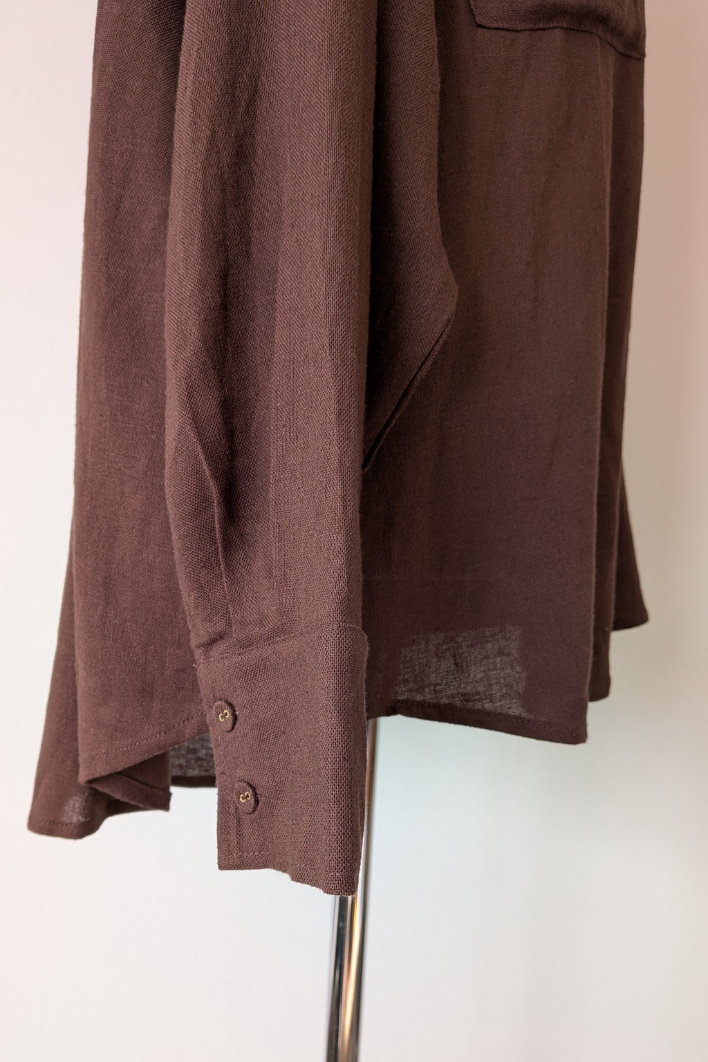 Cools Club Aries Shirt in Coffee Linen Size 14 BNWT RRP $129
