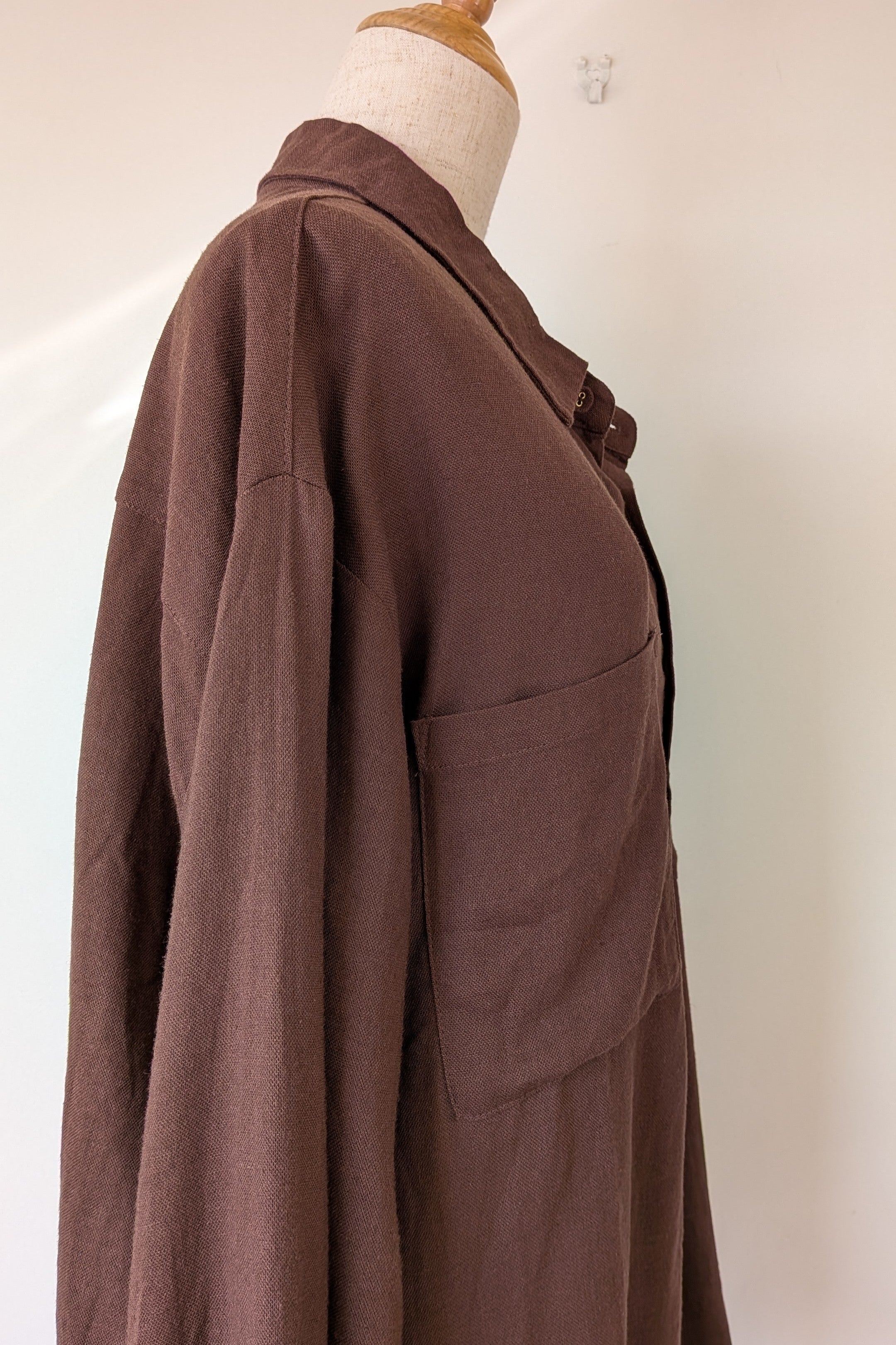 Cools Club Aries Shirt in Coffee Linen Size 14 BNWT RRP $129