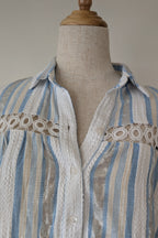 Azure and Indigo Aluna Swing Shirt Size XS BNWOT RRP $159