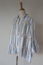 Azure and Indigo Aluna Swing Shirt Size XS BNWOT RRP $159