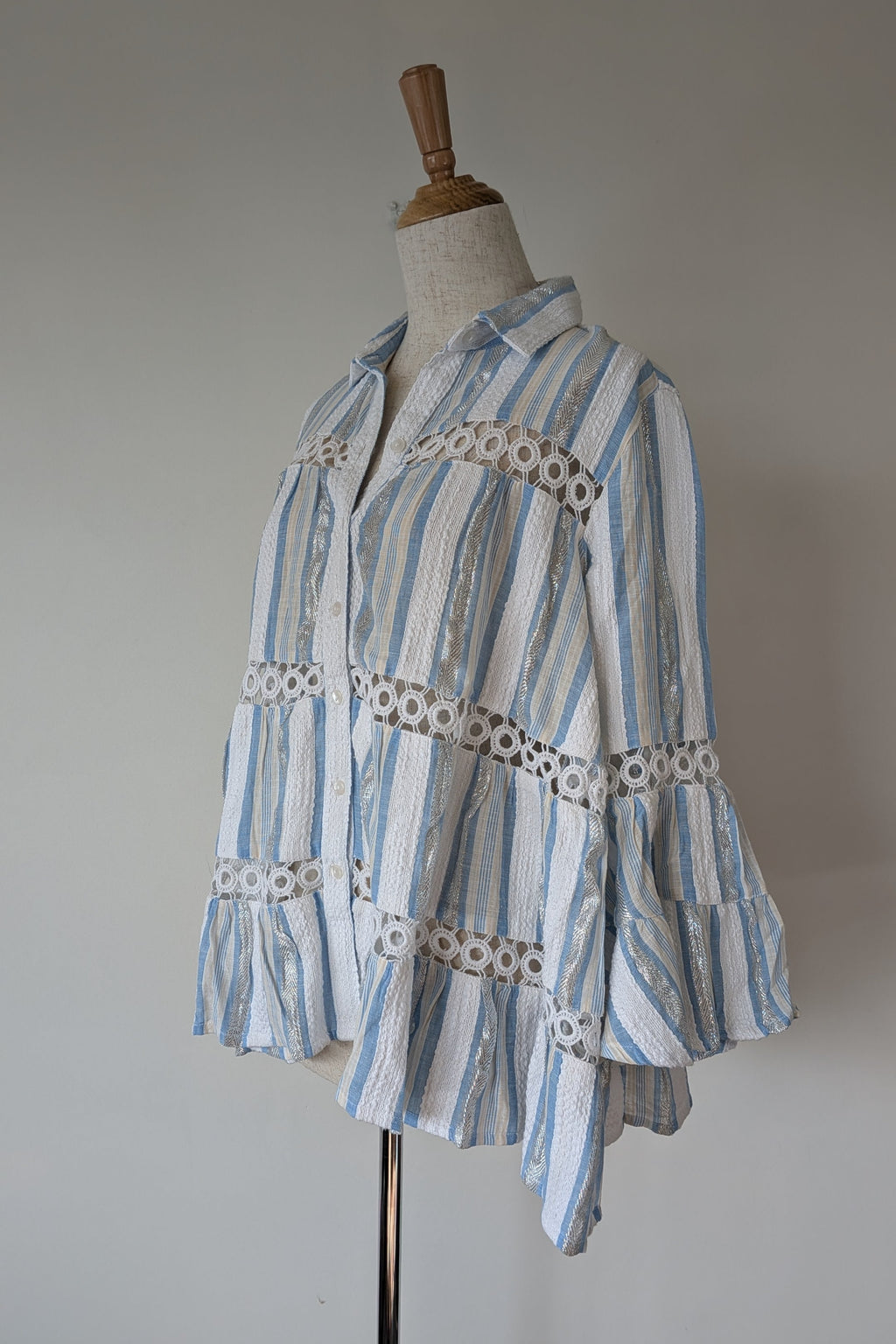 Azure and Indigo Aluna Swing Shirt Size XS BNWOT RRP $159