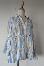 Azure and Indigo Aluna Swing Shirt Size XS BNWOT RRP $159