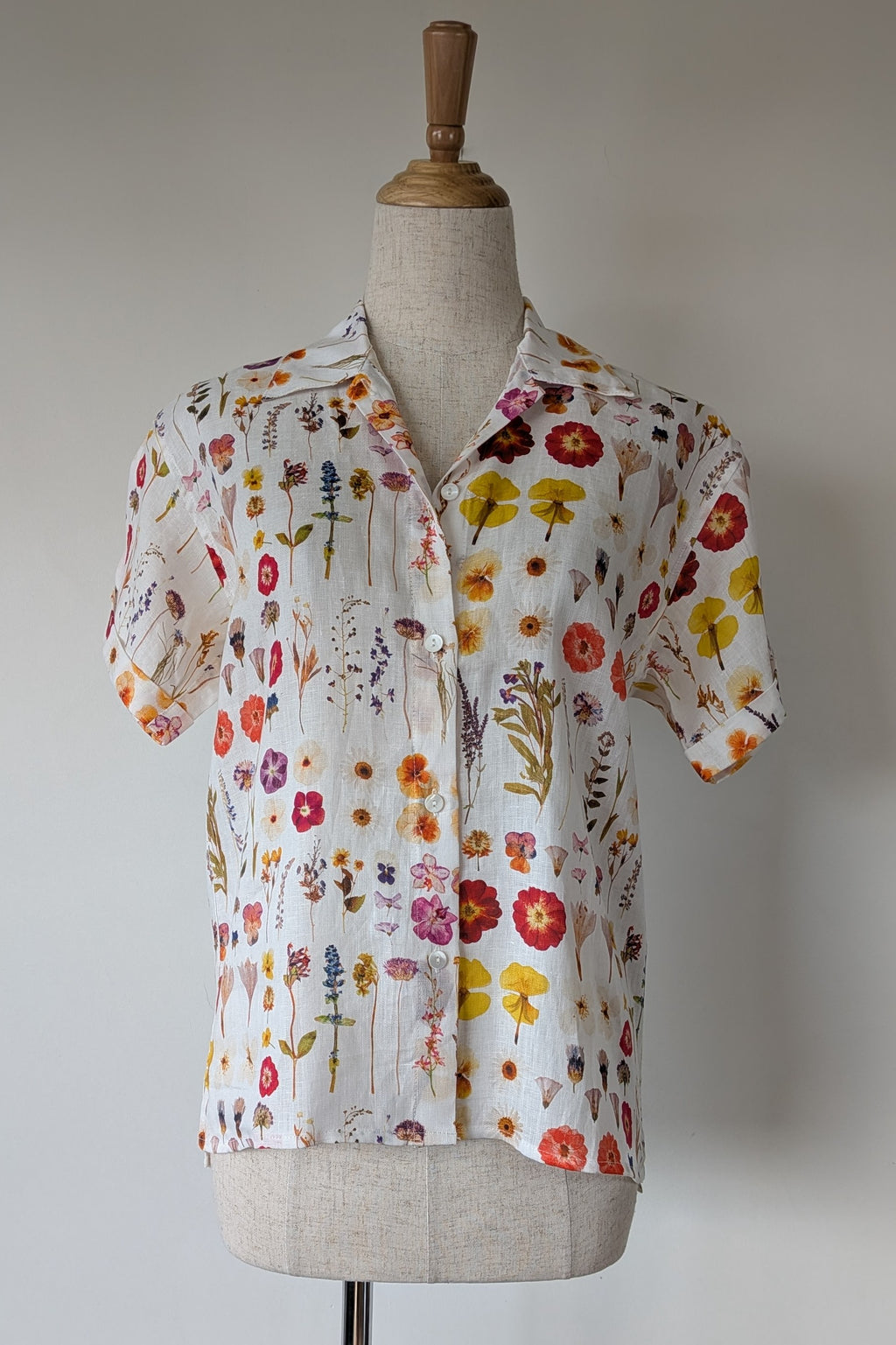 Cools Club 70's Pressed Floral Linen Shirt Size 8 BNWT RRP $99.95