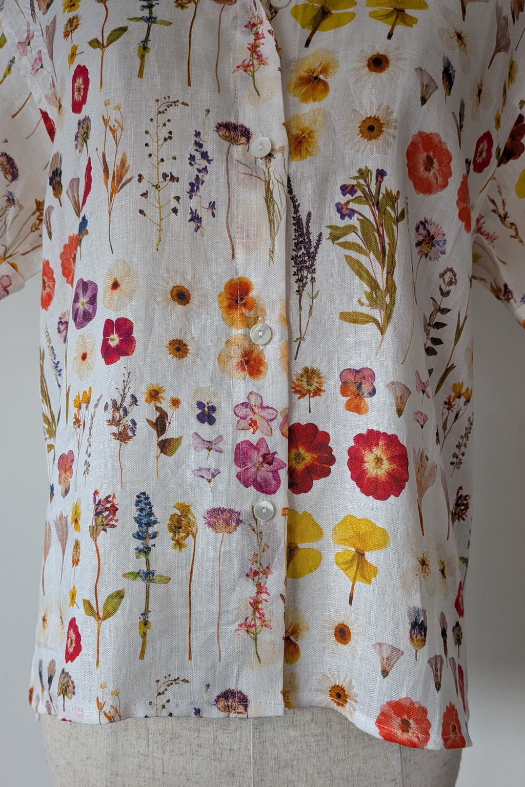 Cools Club 70's Pressed Floral Linen Shirt Size 8 BNWT RRP $99.95