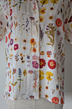 Cools Club 70's Pressed Floral Linen Shirt Size 8 BNWT RRP $99.95