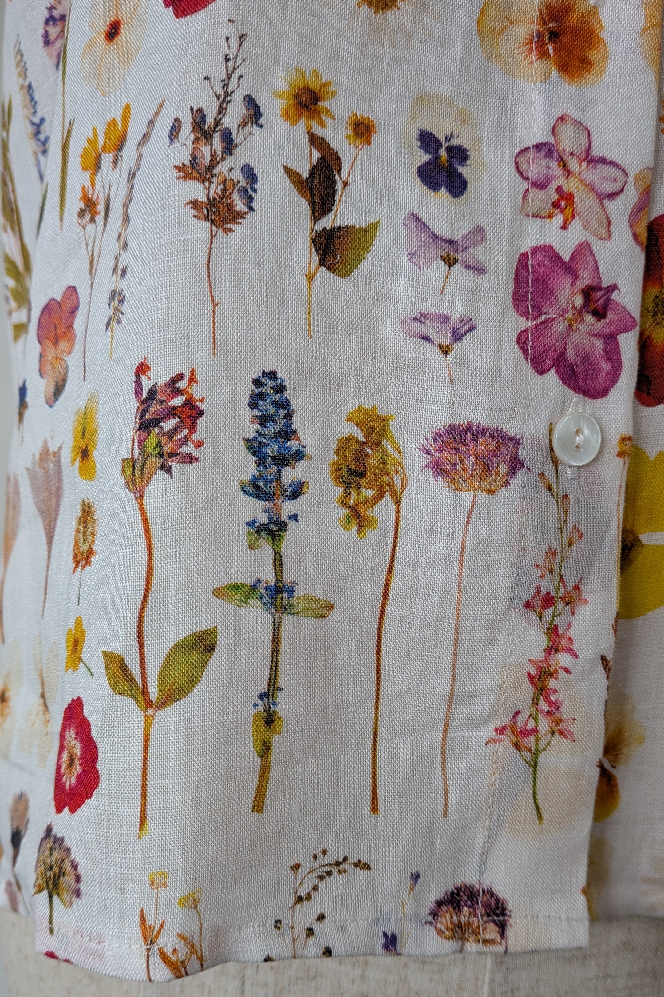 Cools Club 70's Pressed Floral Linen Shirt Size 8 BNWT RRP $99.95