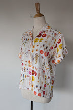 Cools Club 70's Pressed Floral Linen Shirt Size 8 BNWT RRP $99.95
