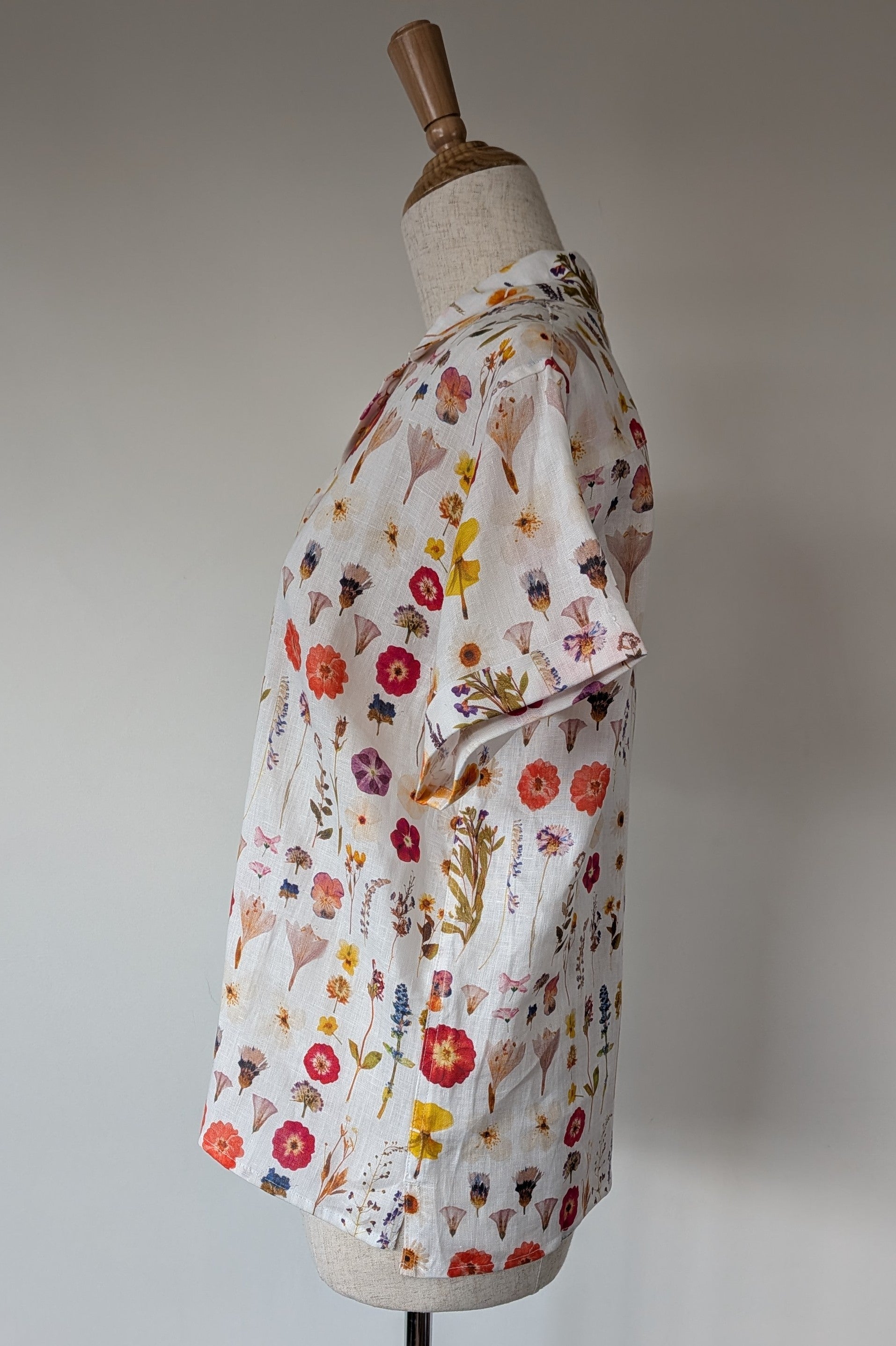 Cools Club 70's Pressed Floral Linen Shirt Size 8 BNWT RRP $99.95