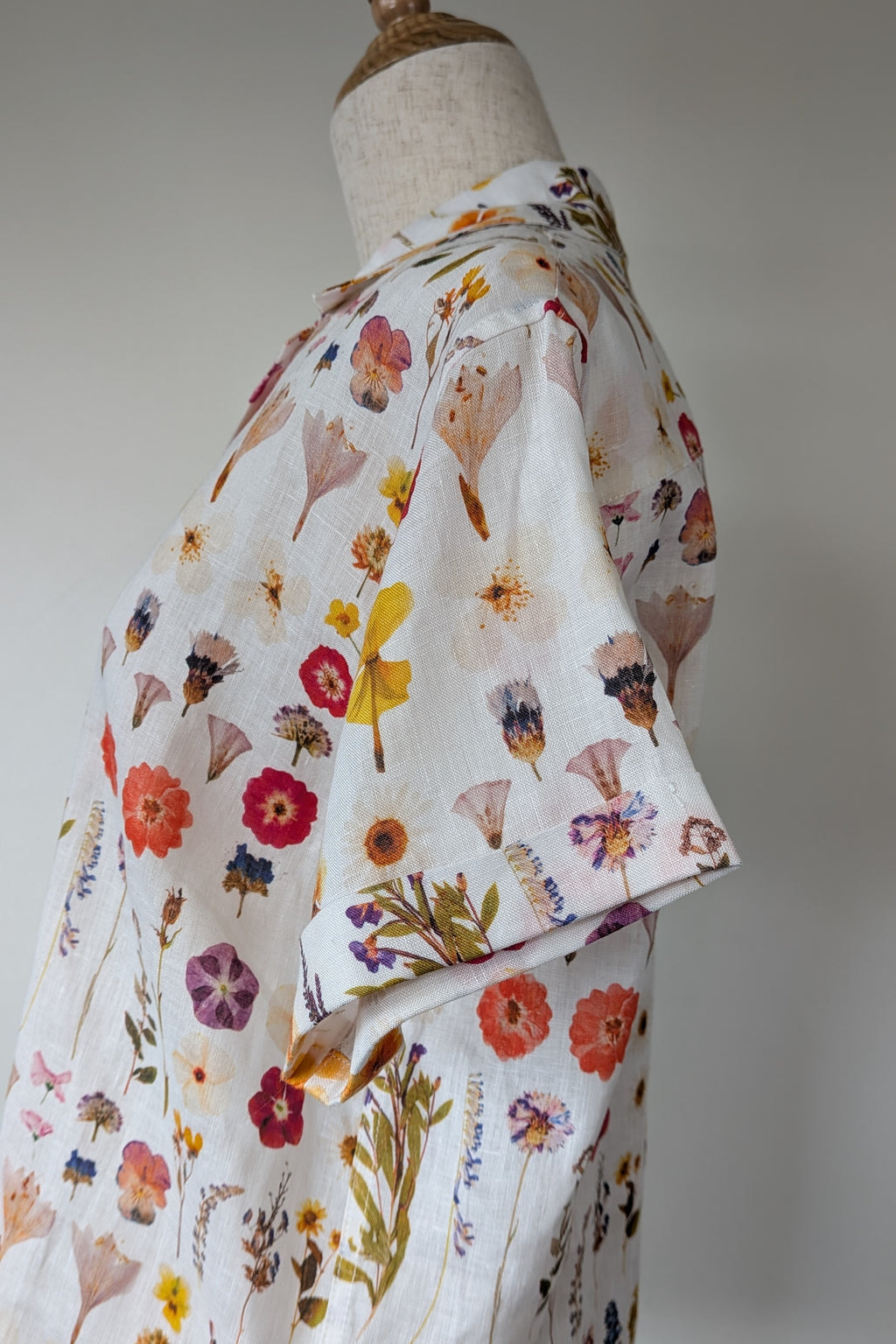 Cools Club 70's Pressed Floral Linen Shirt Size 8 BNWT RRP $99.95