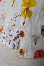 Cools Club 70's Pressed Floral Linen Shirt Size 8 BNWT RRP $99.95