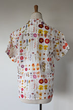 Cools Club 70's Pressed Floral Linen Shirt Size 8 BNWT RRP $99.95