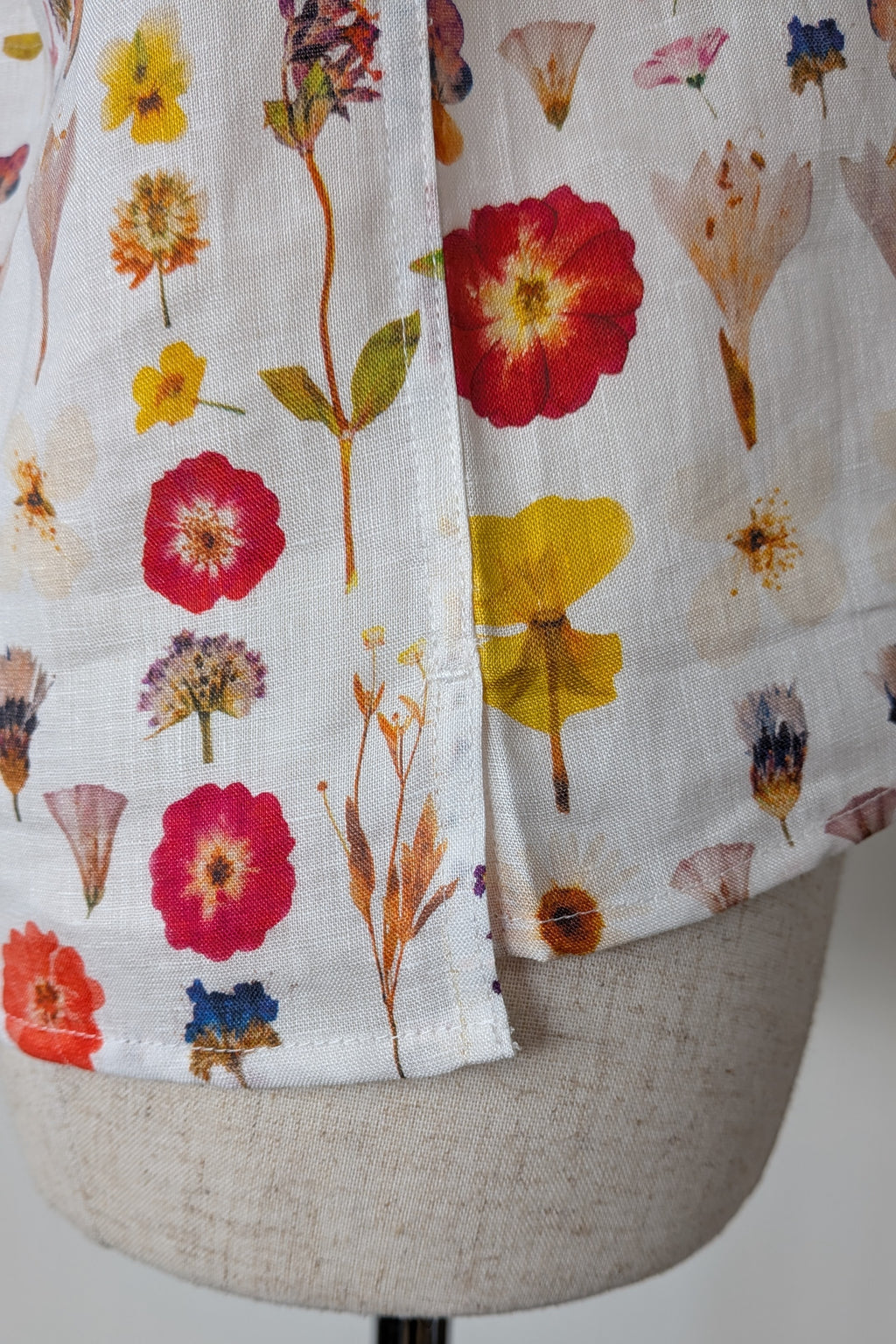 Cools Club 70's Pressed Floral Linen Shirt Size 8 BNWT RRP $99.95