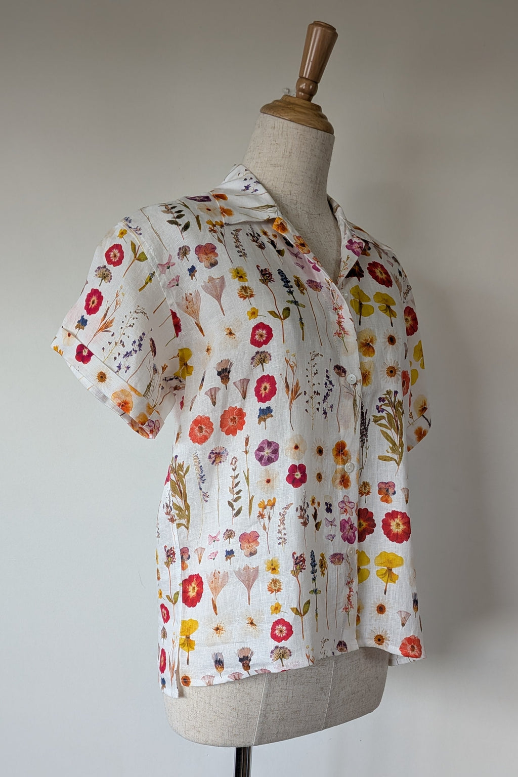 Cools Club 70's Pressed Floral Linen Shirt Size 8 BNWT RRP $99.95