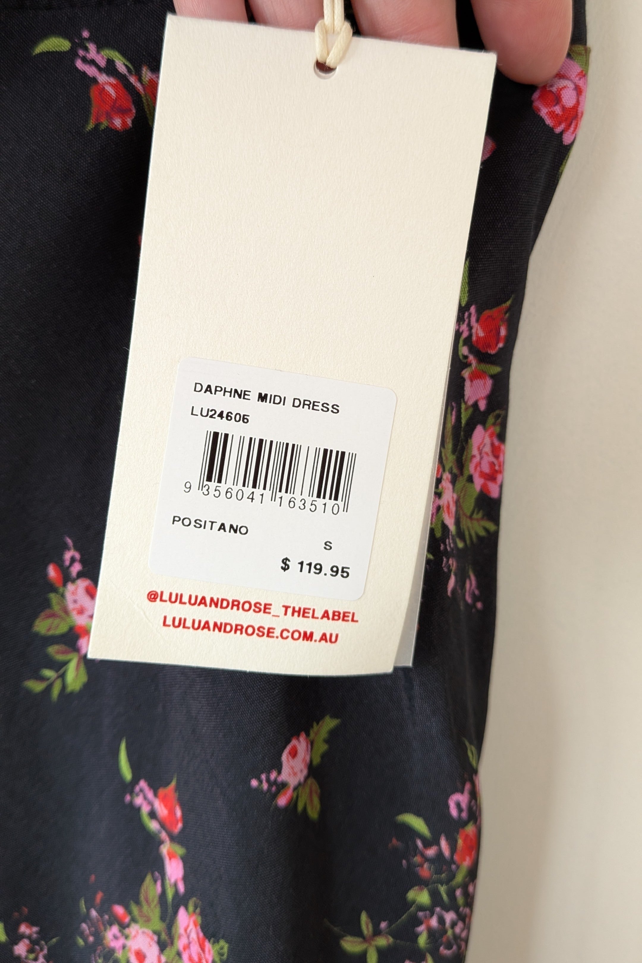 Lulu & Rose Daphne Midi Floral Dress Size S BNWT RRP $119.95