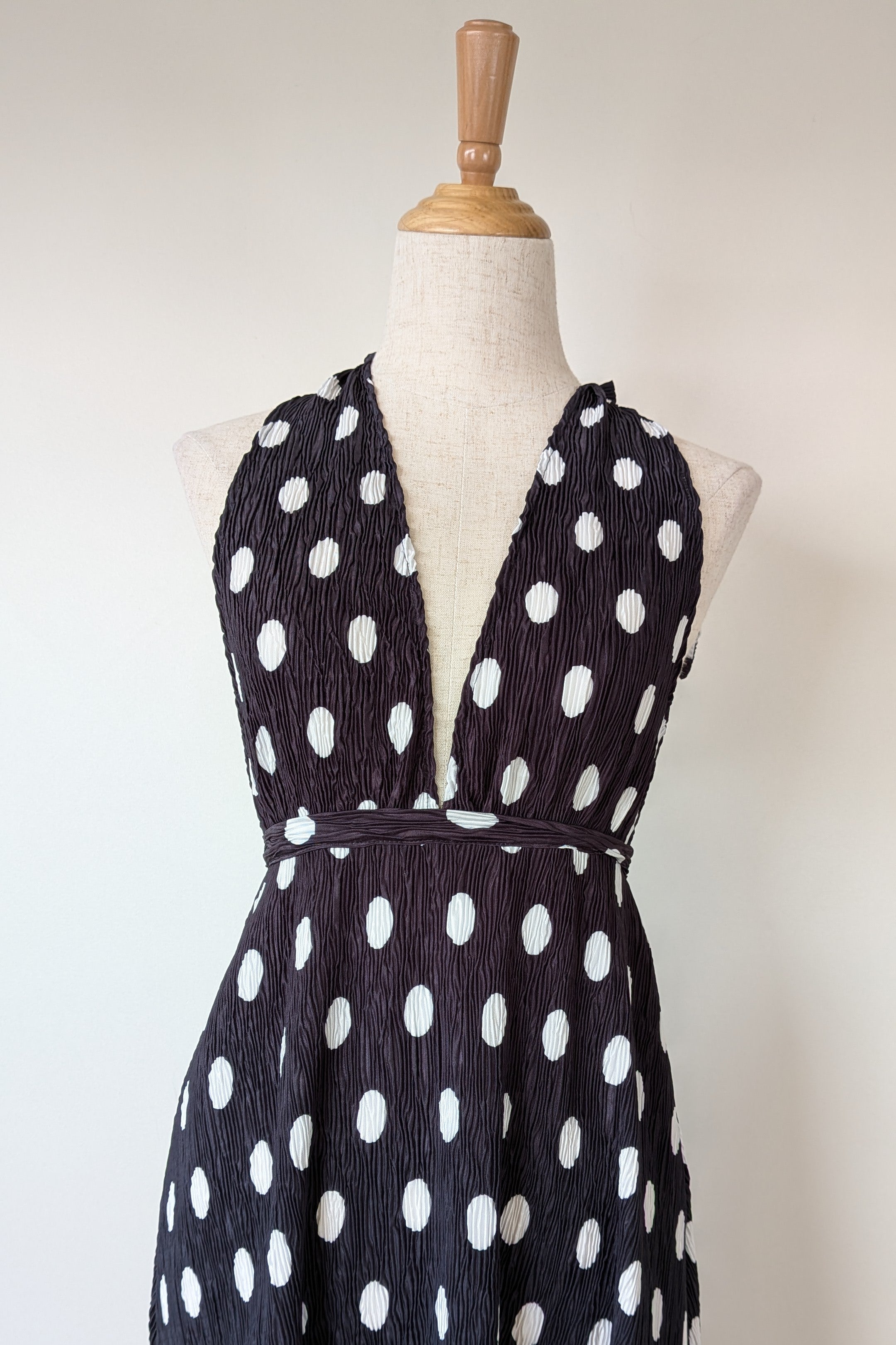 Lioness District Maxi Dress In Noir Polka Dot Size XS BNWT RRP $99