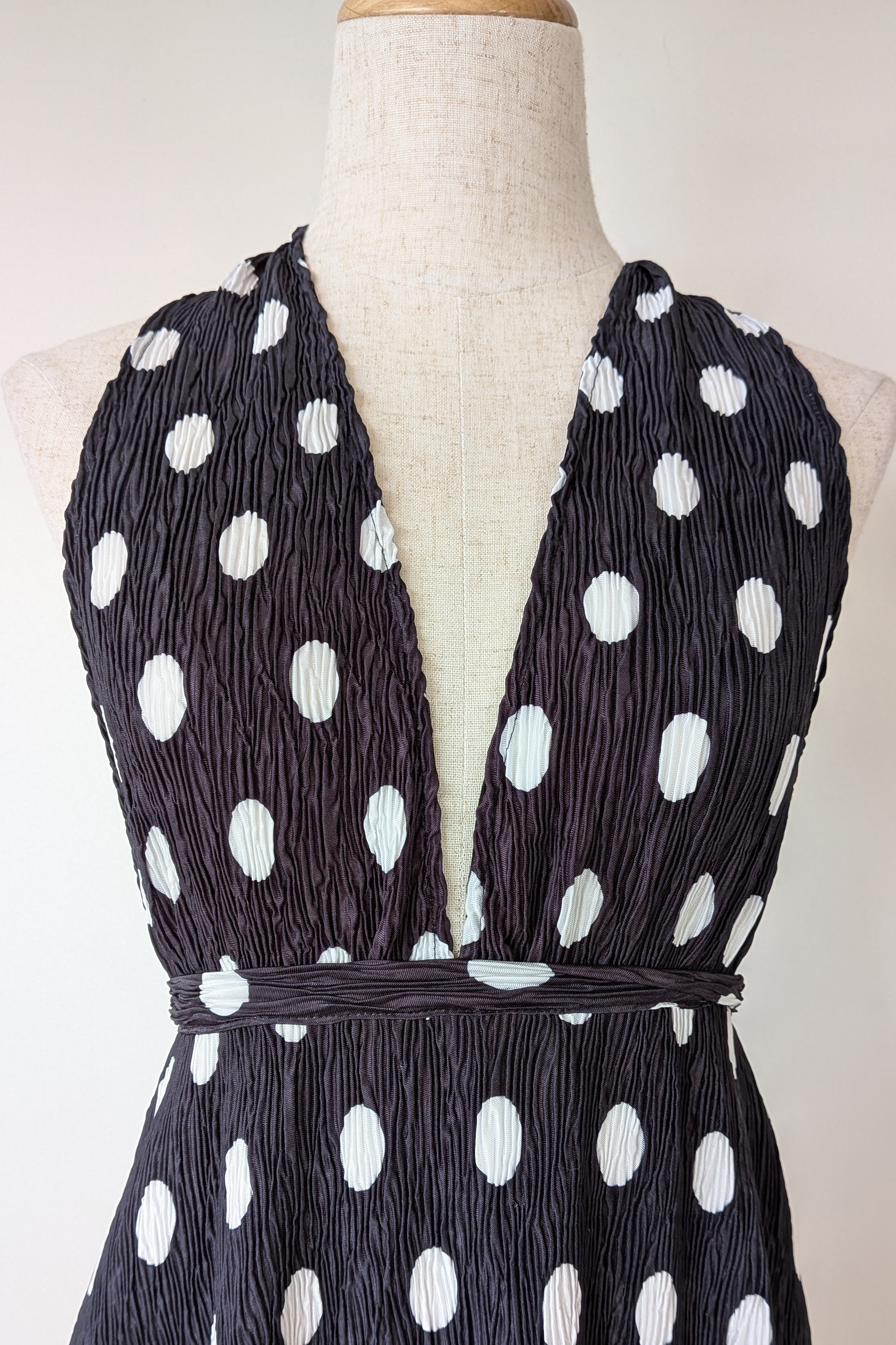 Lioness District Maxi Dress In Noir Polka Dot Size XS BNWT RRP $99