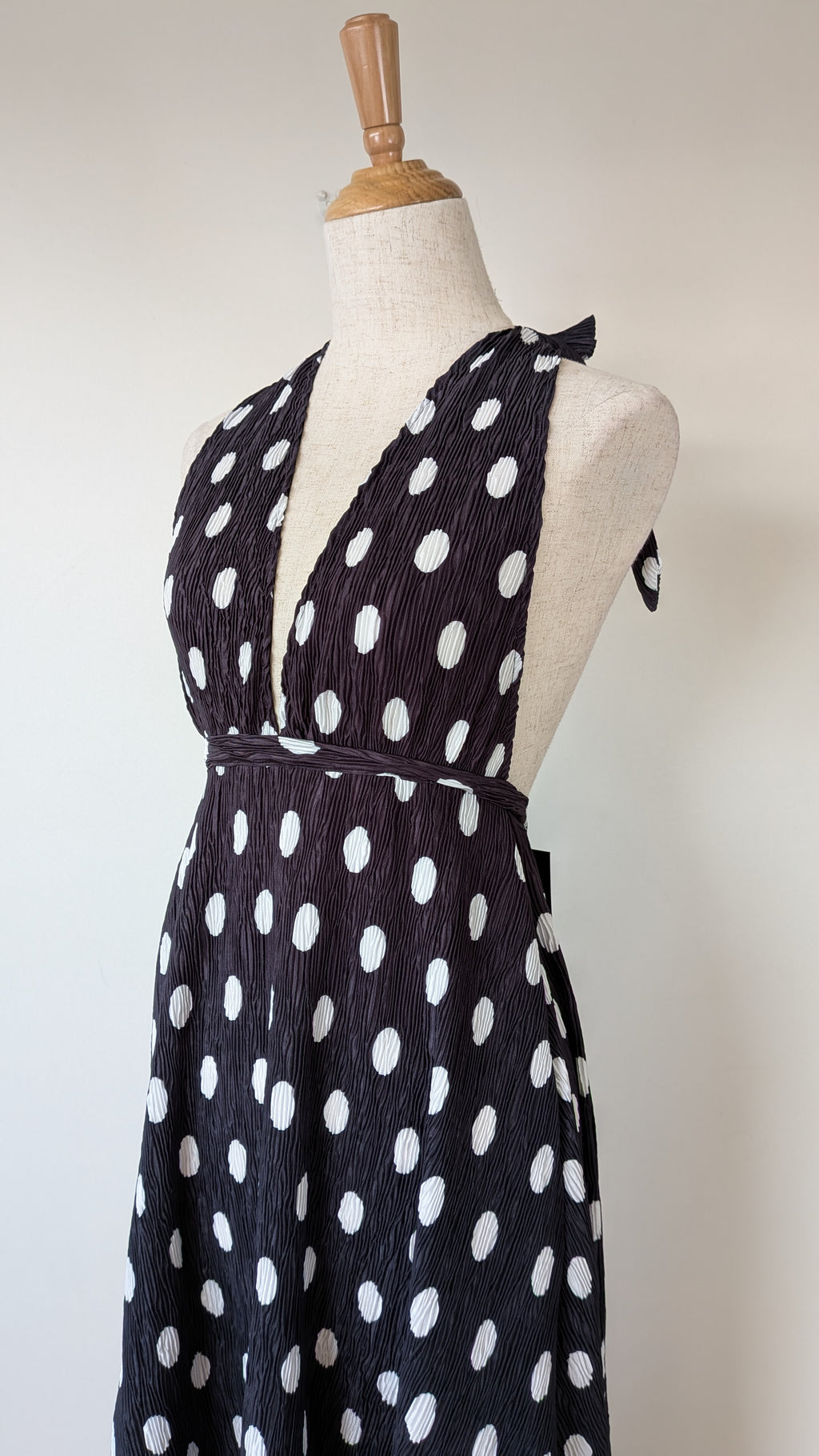 Lioness District Maxi Dress In Noir Polka Dot Size XS BNWT RRP $99