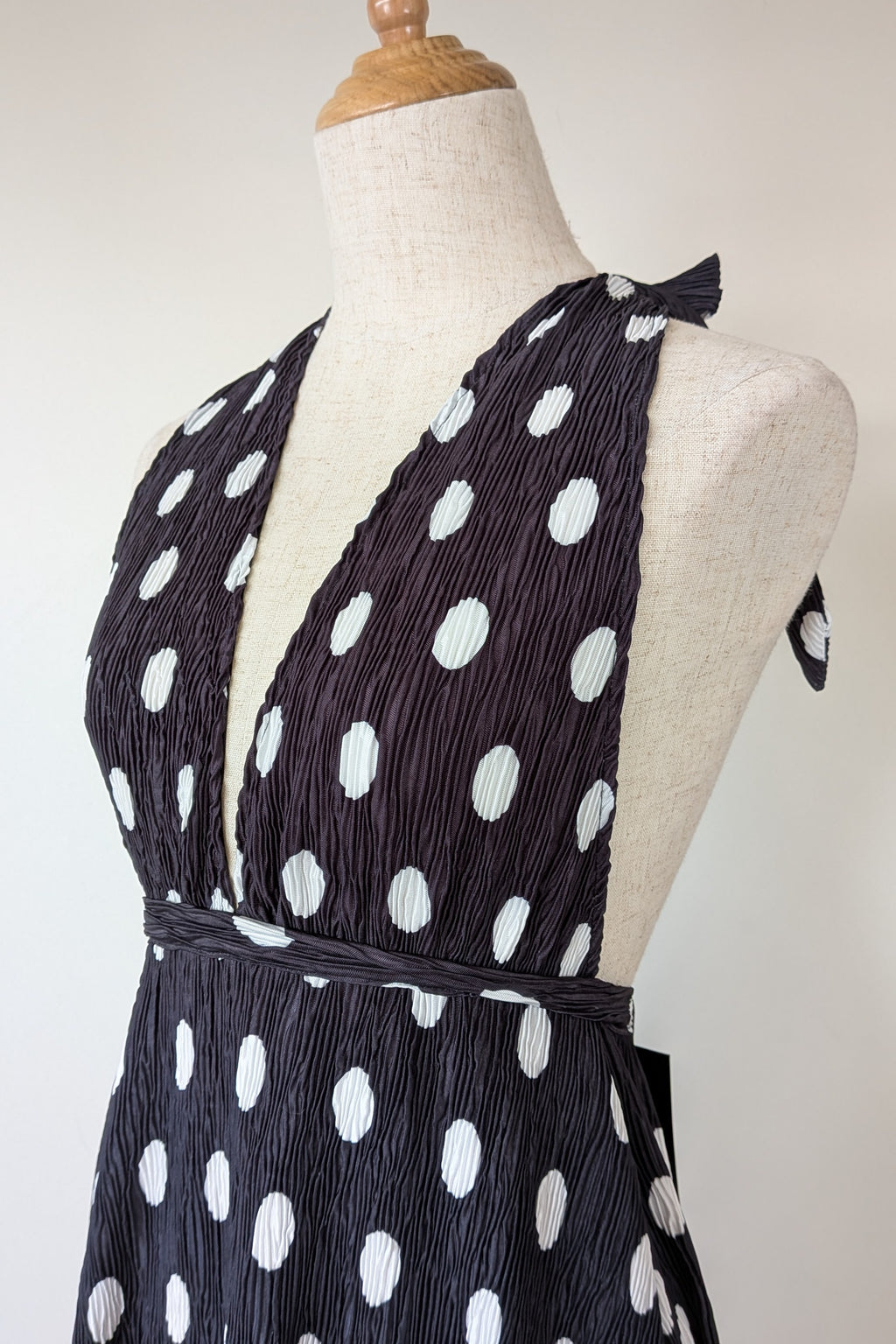 Lioness District Maxi Dress In Noir Polka Dot Size XS BNWT RRP $99