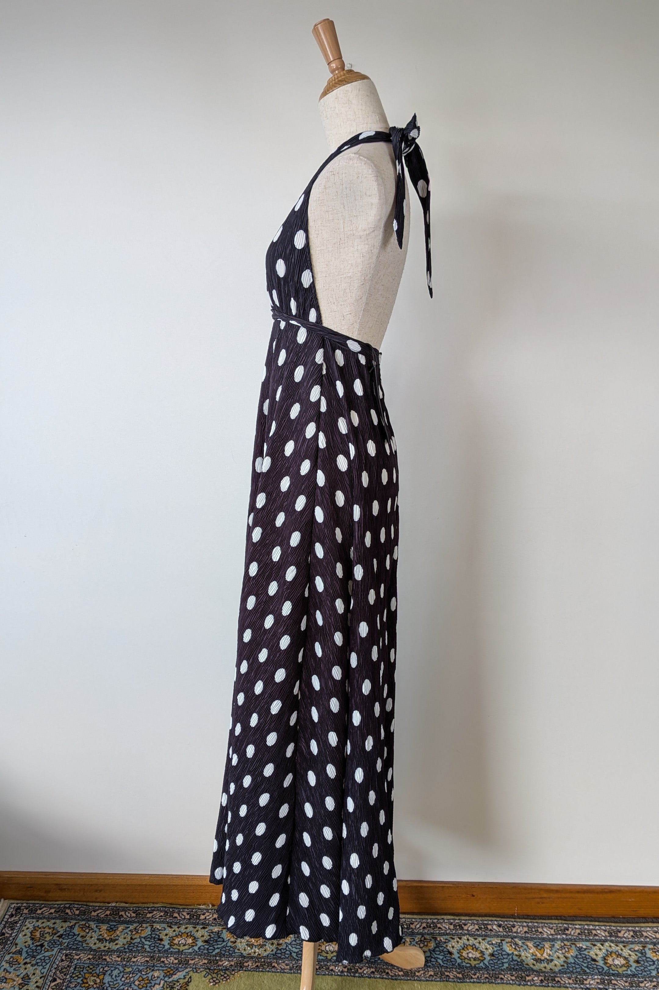 Lioness District Maxi Dress In Noir Polka Dot Size XS BNWT RRP $99