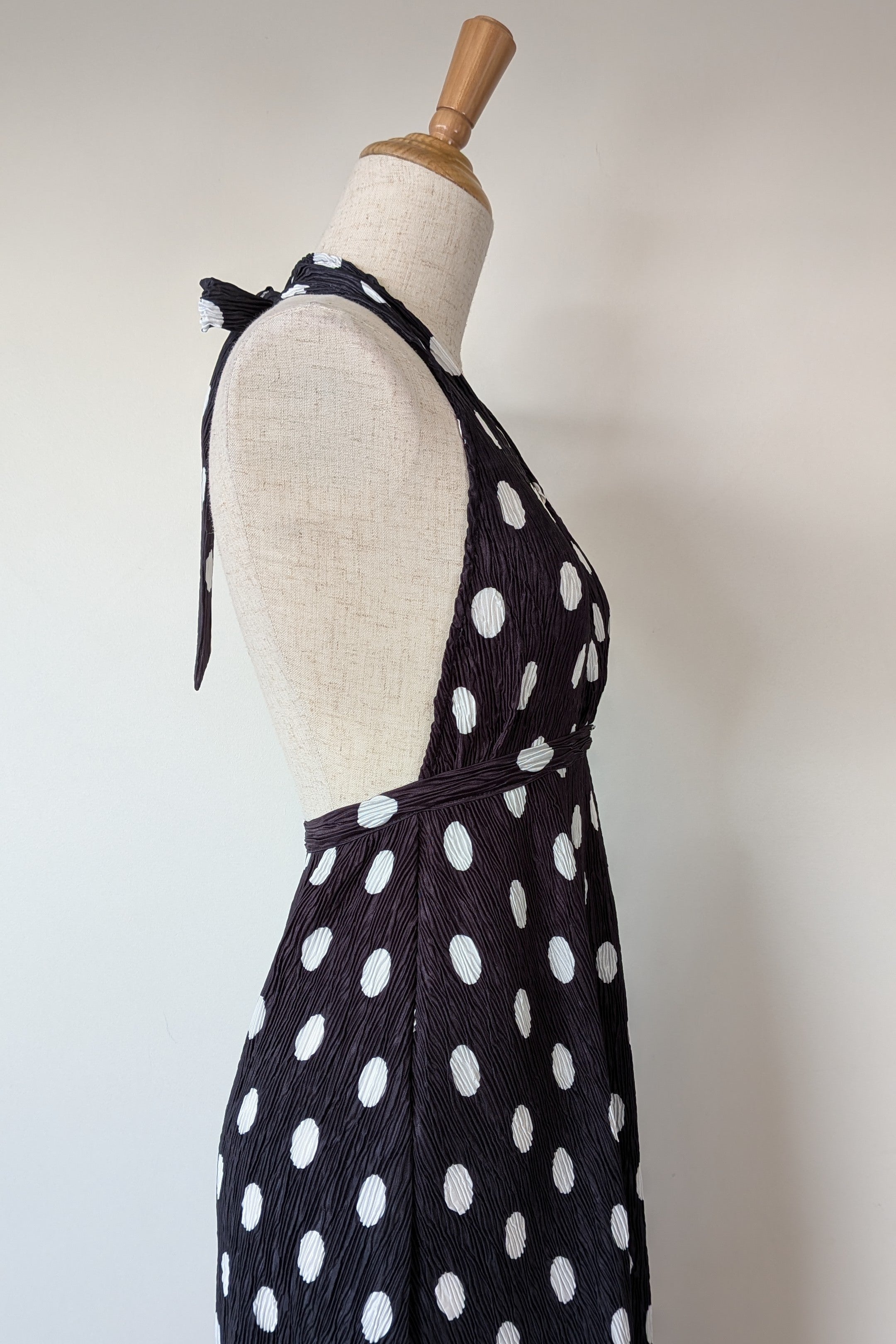 Lioness District Maxi Dress In Noir Polka Dot Size XS BNWT RRP $99