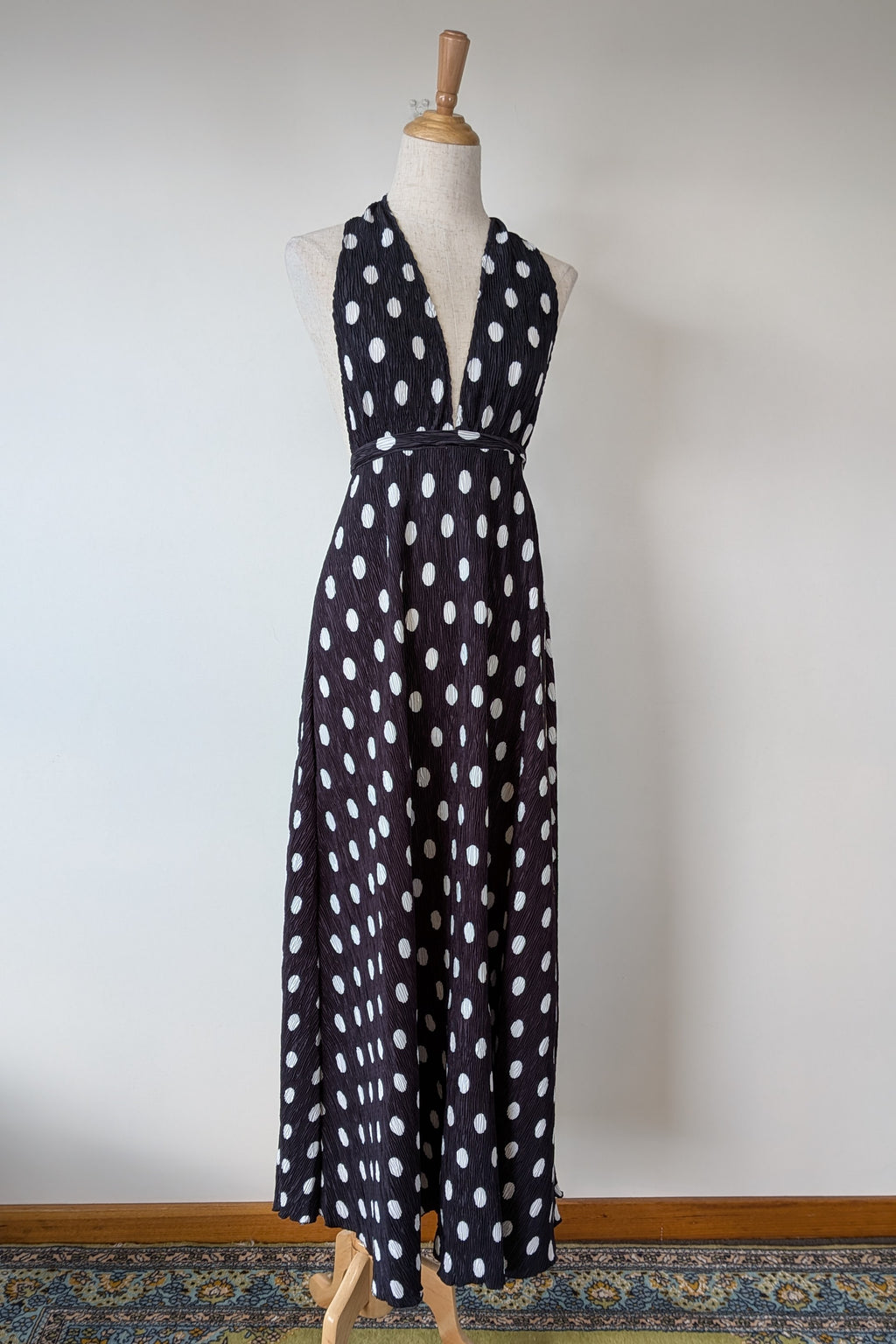 Lioness District Maxi Dress In Noir Polka Dot Size XS BNWT RRP $99