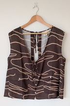 VRG GRL Marlii Linen Smock Top Size 12 BNWT