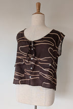 VRG GRL Marlii Linen Smock Top Size 12 BNWT