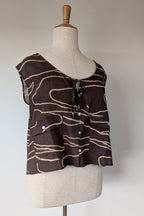VRG GRL Marlii Linen Smock Top Size 12 BNWT