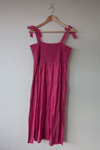 Joop & Gypsy Broderie Shirred Dress in Pink Size 16 BNWT RRP $89.95