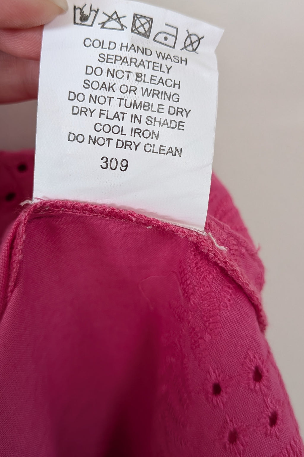 Joop & Gypsy Broderie Shirred Dress in Pink Size 16 BNWT RRP $89.95