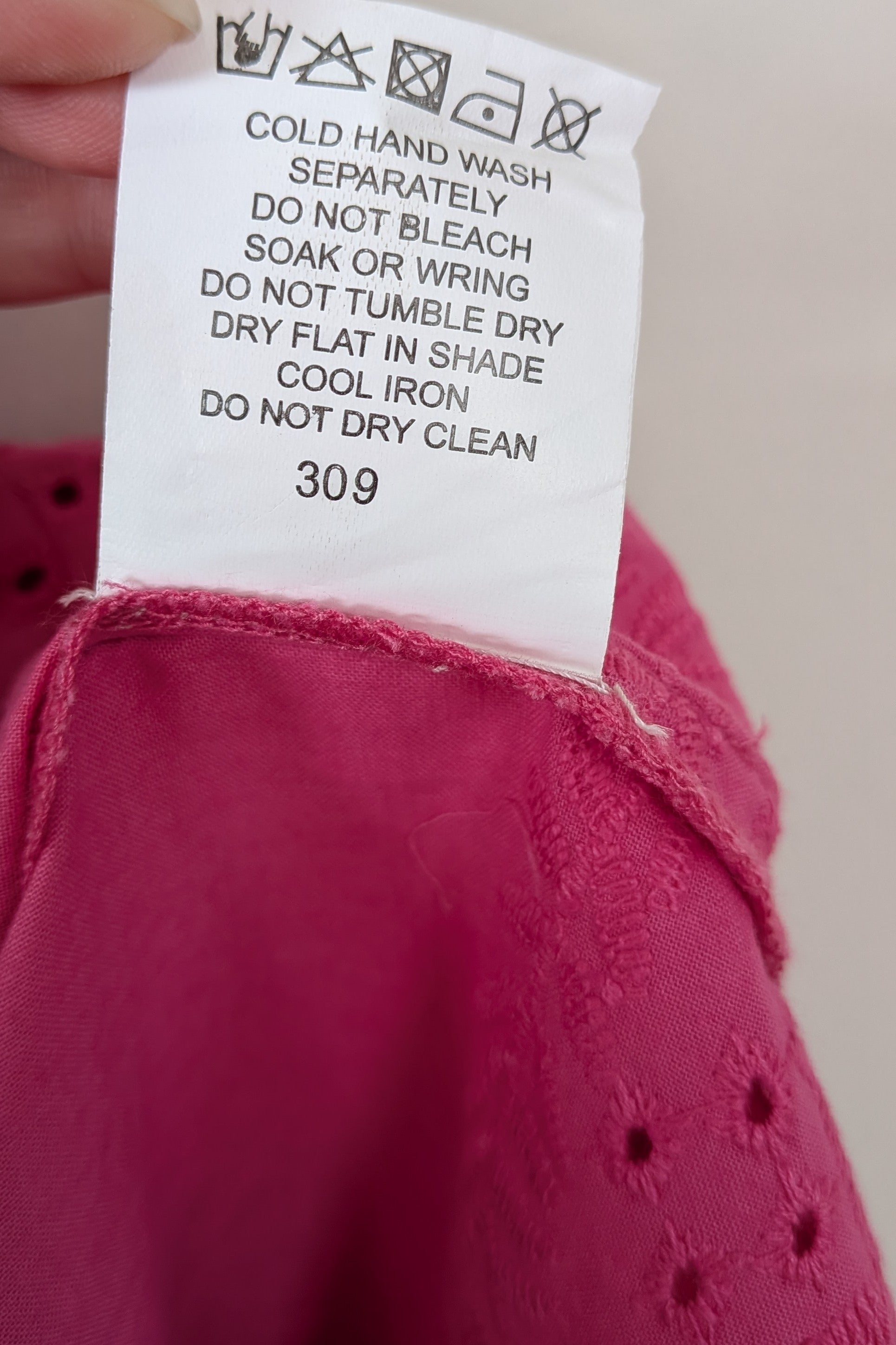 Joop & Gypsy Broderie Shirred Dress in Pink Size 16 BNWT RRP $89.95