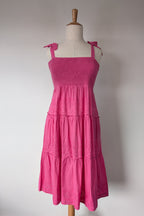 Joop & Gypsy Broderie Shirred Dress in Pink Size 16 BNWT RRP $89.95