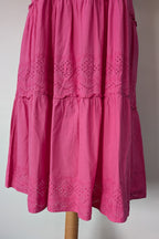 Joop & Gypsy Broderie Shirred Dress in Pink Size 16 BNWT RRP $89.95