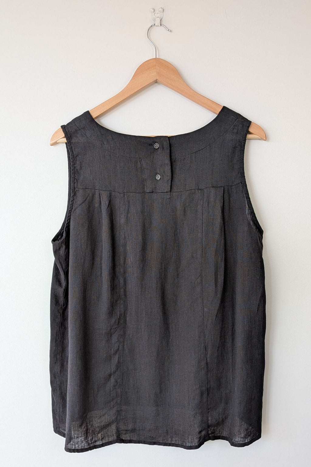 Worthier The Label Black 100% Linen Shirt Size M/L