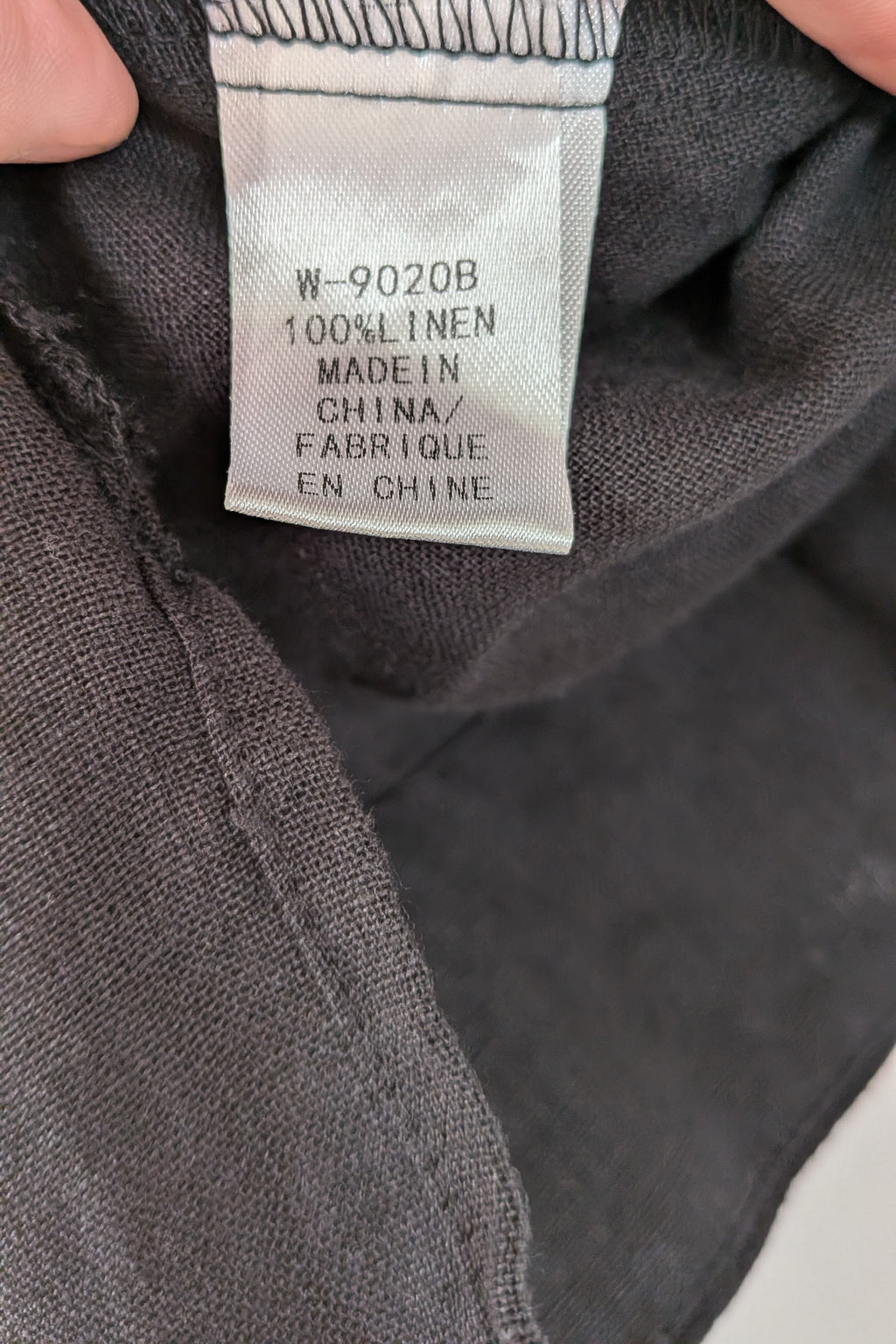 Worthier The Label Black 100% Linen Shirt Size M/L