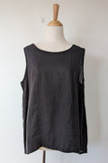 Worthier The Label Black 100% Linen Shirt Size M/L