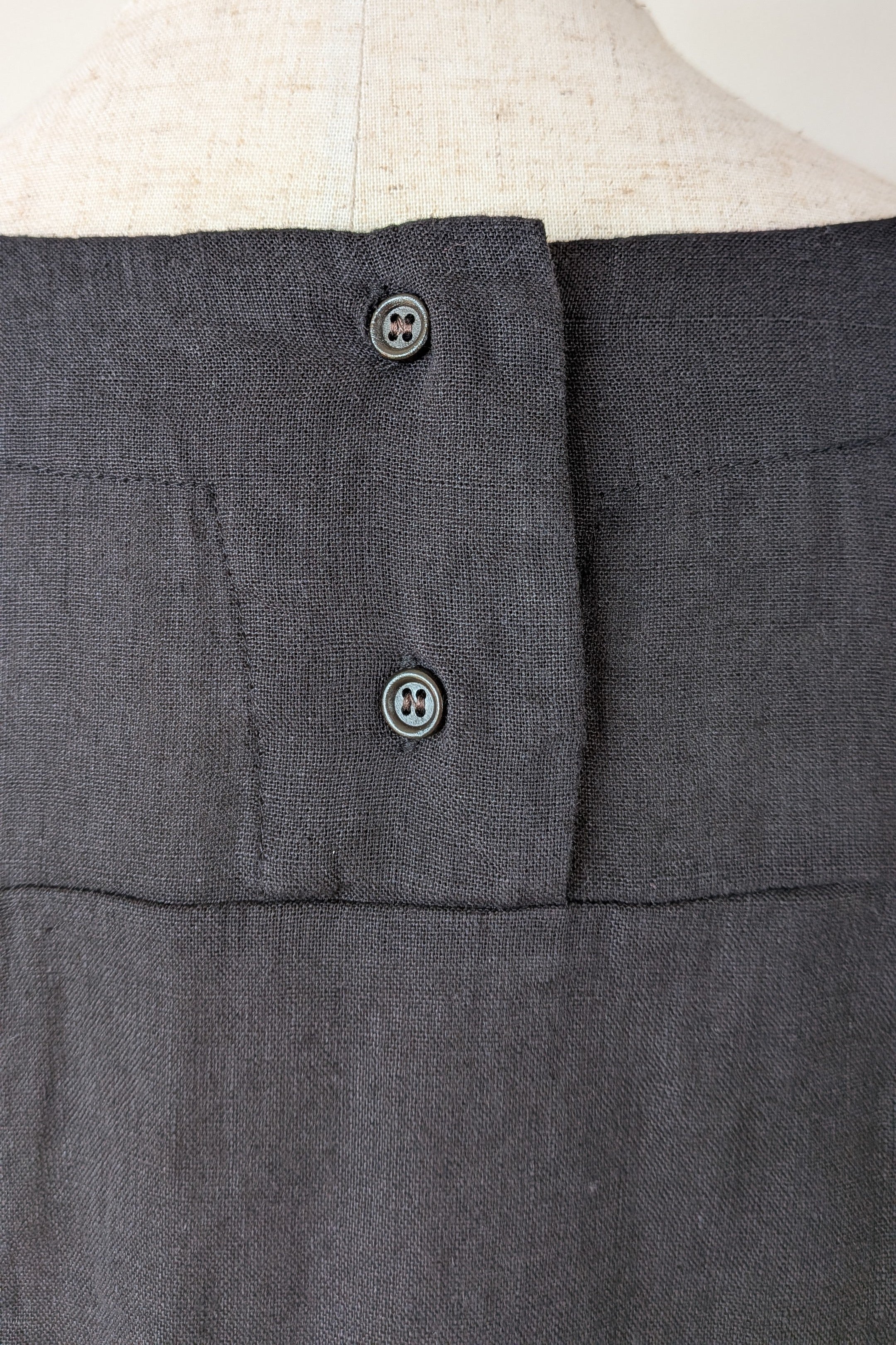 Worthier The Label Black 100% Linen Shirt Size M/L