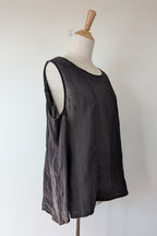 Worthier The Label Black 100% Linen Shirt Size M/L
