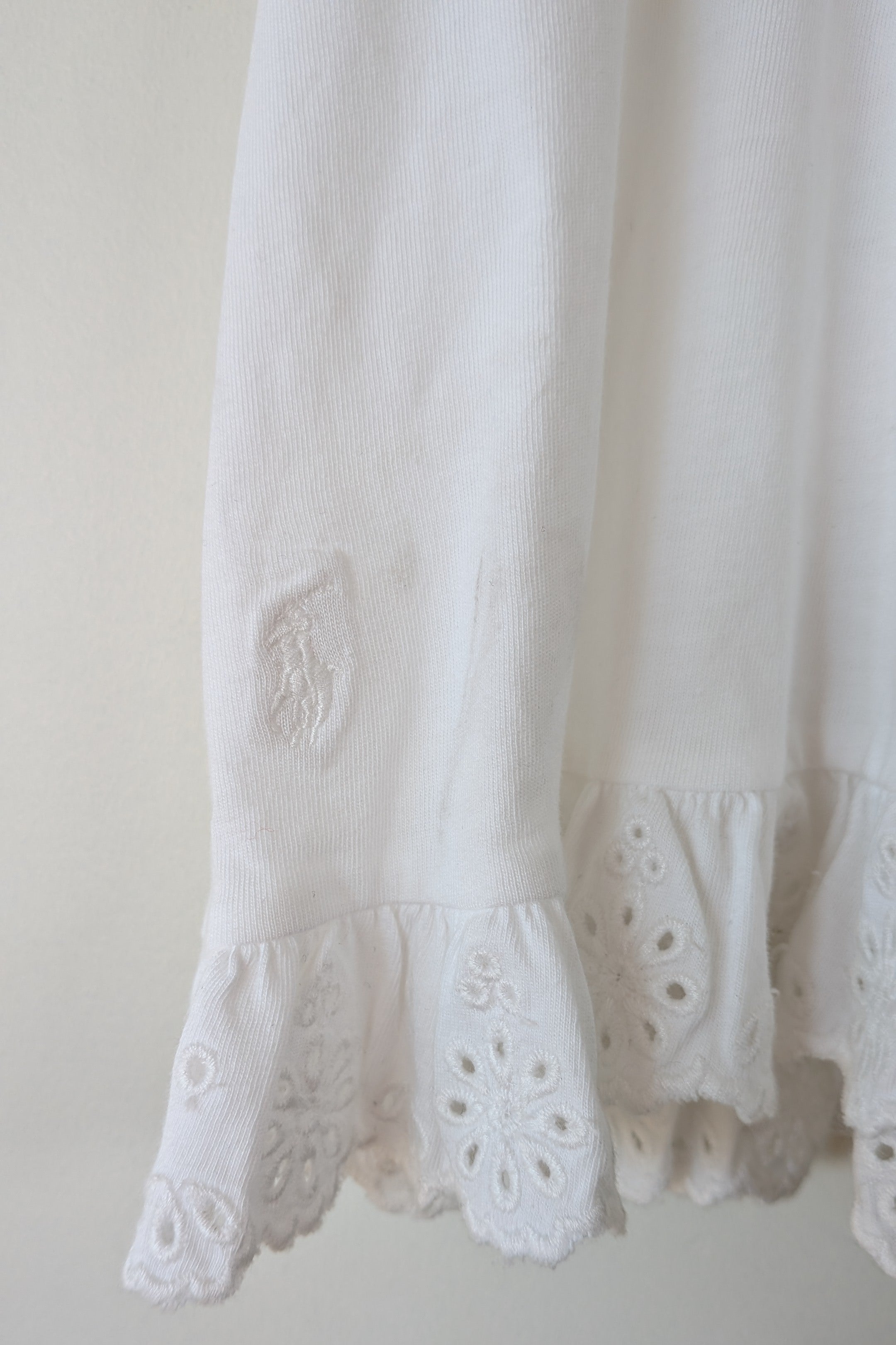 Polo Ralph Lauren Girls Floral Lace Detail Shirt Size 6 BNWT RRP $199