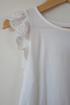 Polo Ralph Lauren Girls Floral Lace Detail Shirt Size 6 BNWT RRP $199