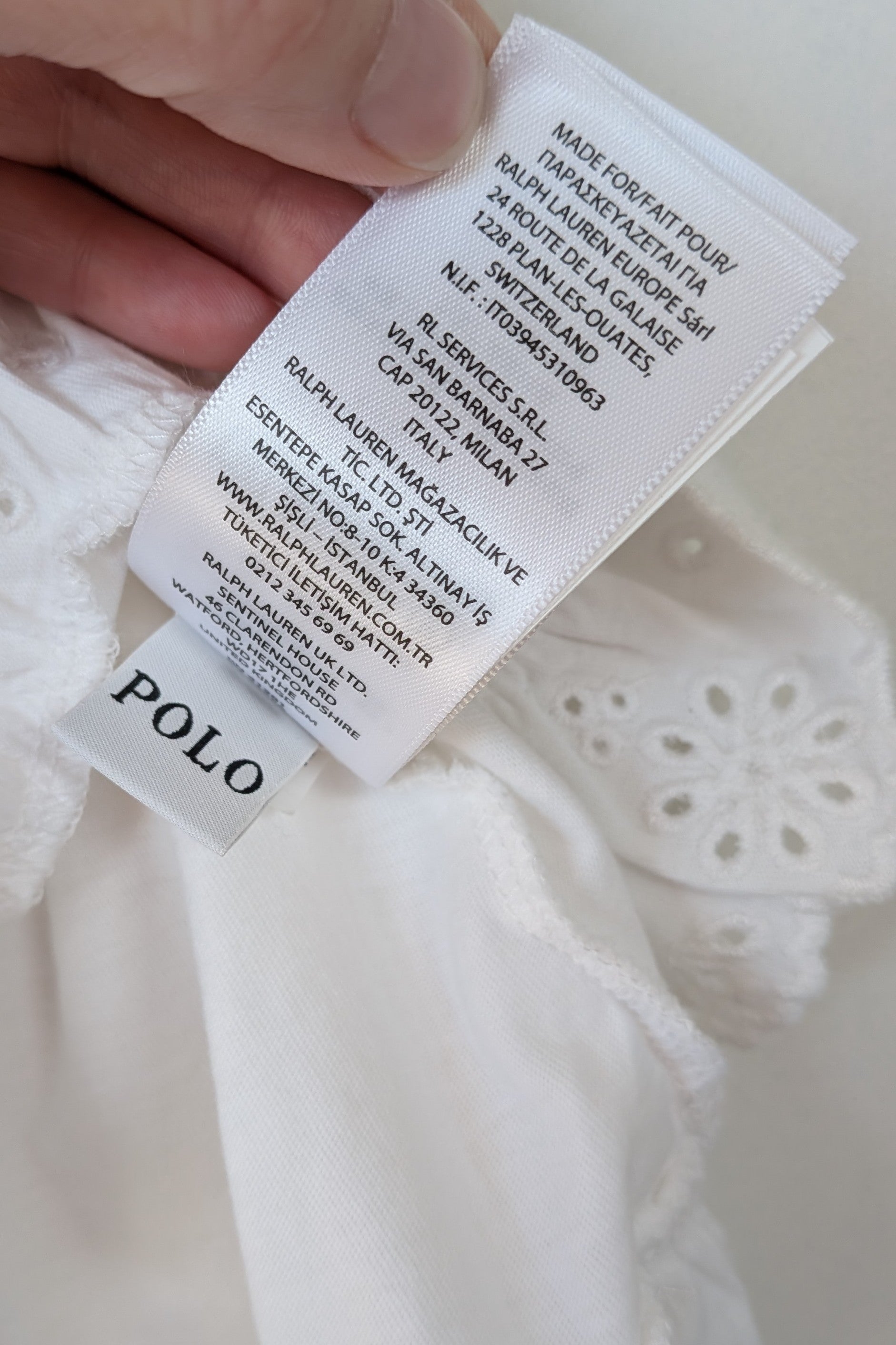 Polo Ralph Lauren Girls Floral Lace Detail Shirt Size 6 BNWT RRP $199