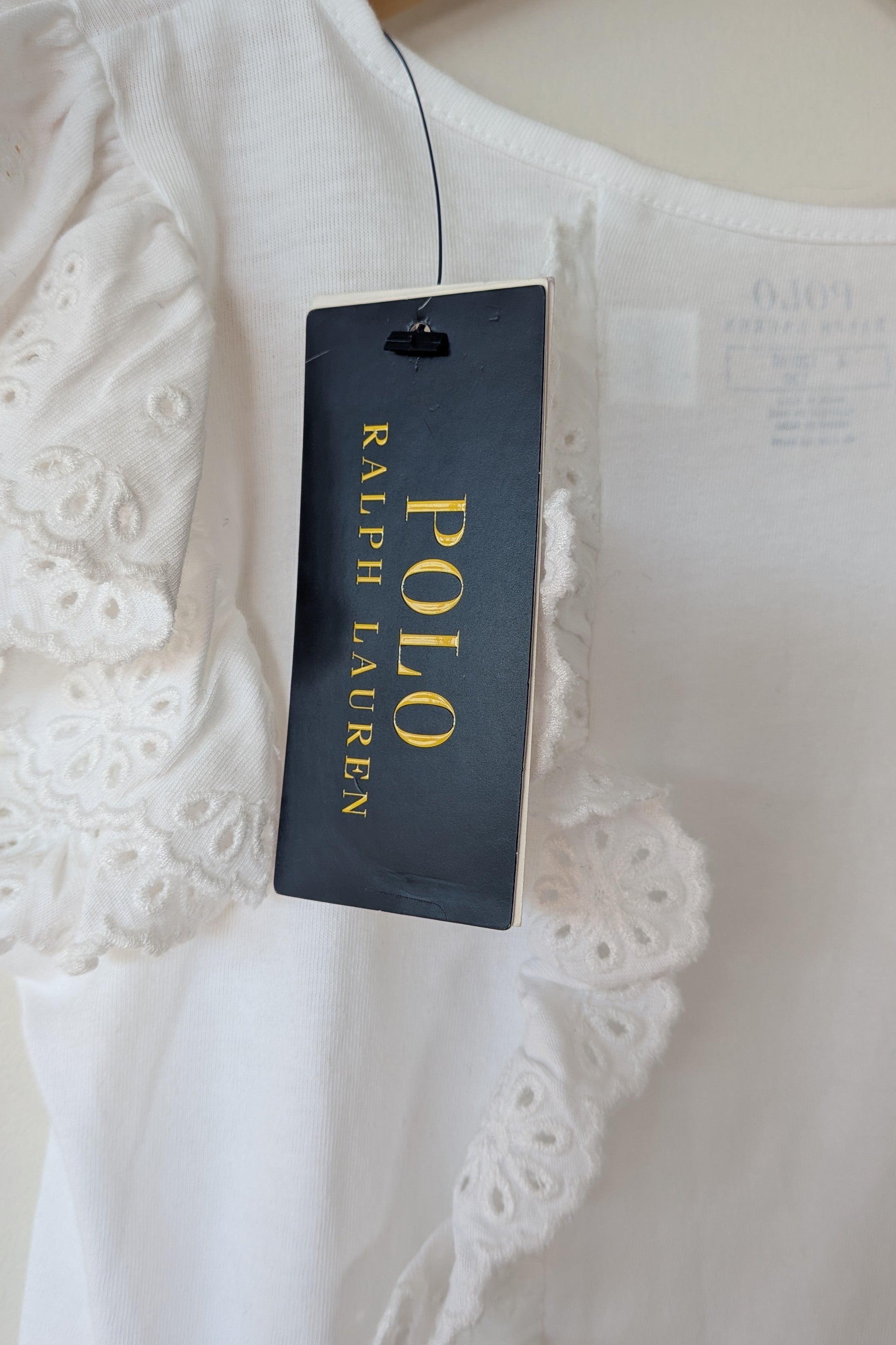 Polo Ralph Lauren Girls Floral Lace Detail Shirt Size 6 BNWT RRP $199