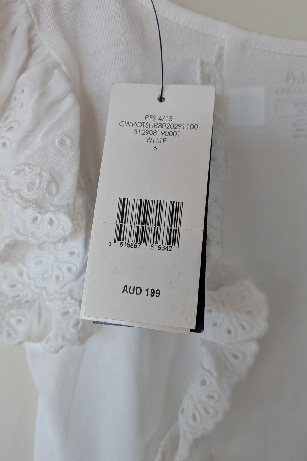 Polo Ralph Lauren Girls Floral Lace Detail Shirt Size 6 BNWT RRP $199